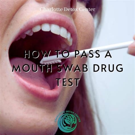 how to pass a mouth swab drug test for weed